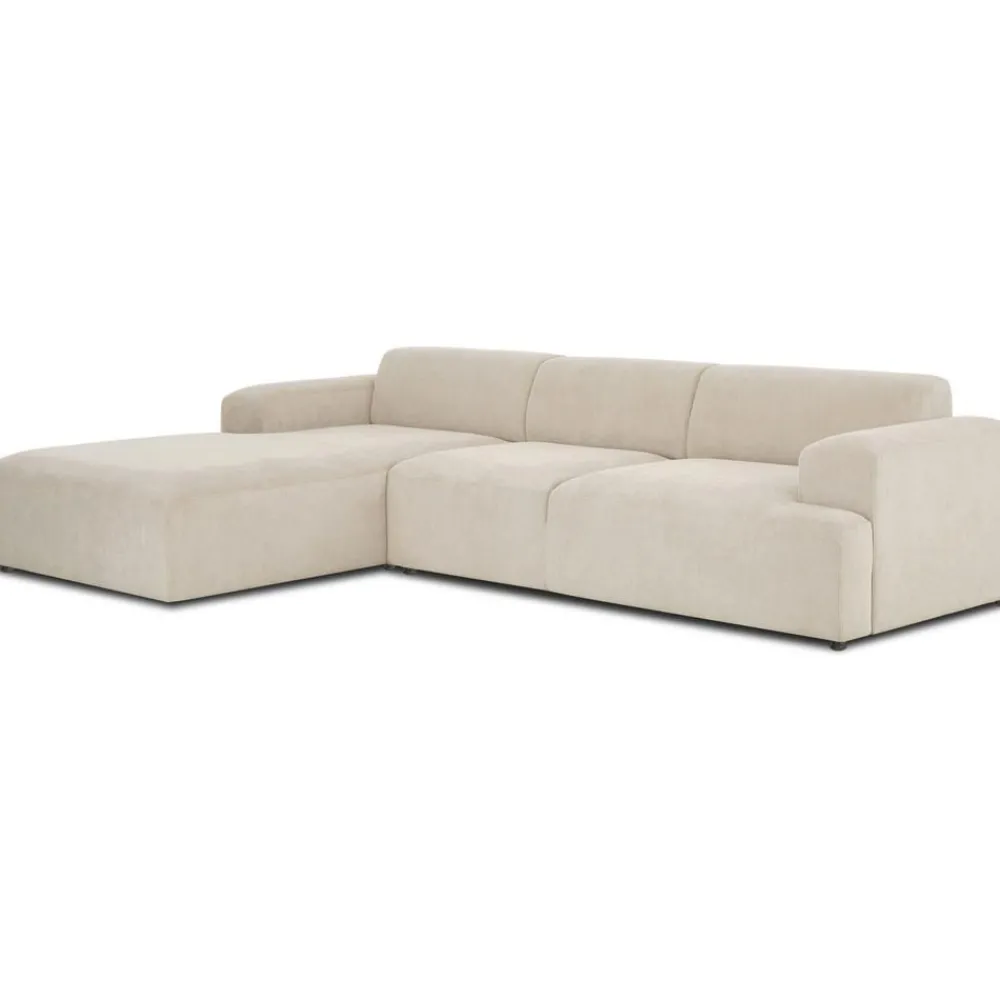 Divano Angolare 4 Posti In Velluto A Coste Melva*Westwing Collection New