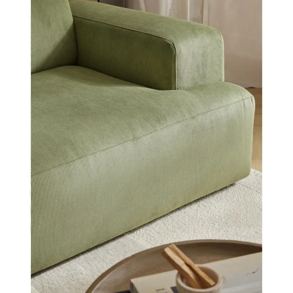 Divano Angolare 4 Posti In Velluto A Coste Melva*Westwing Collection Hot