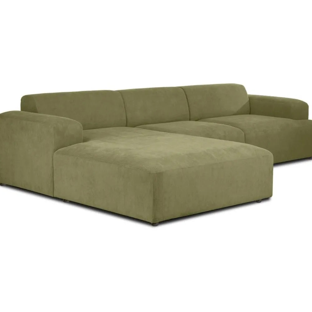 Divano Angolare 4 Posti In Velluto A Coste Melva*Westwing Collection Hot