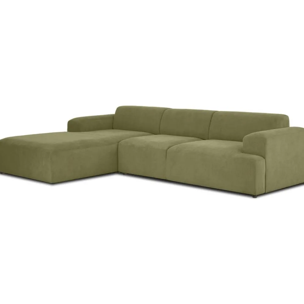 Divano Angolare 4 Posti In Velluto A Coste Melva*Westwing Collection Hot