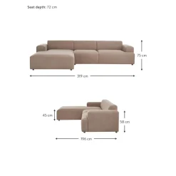 Divano Angolare 4 Posti Melva*Westwing Collection New