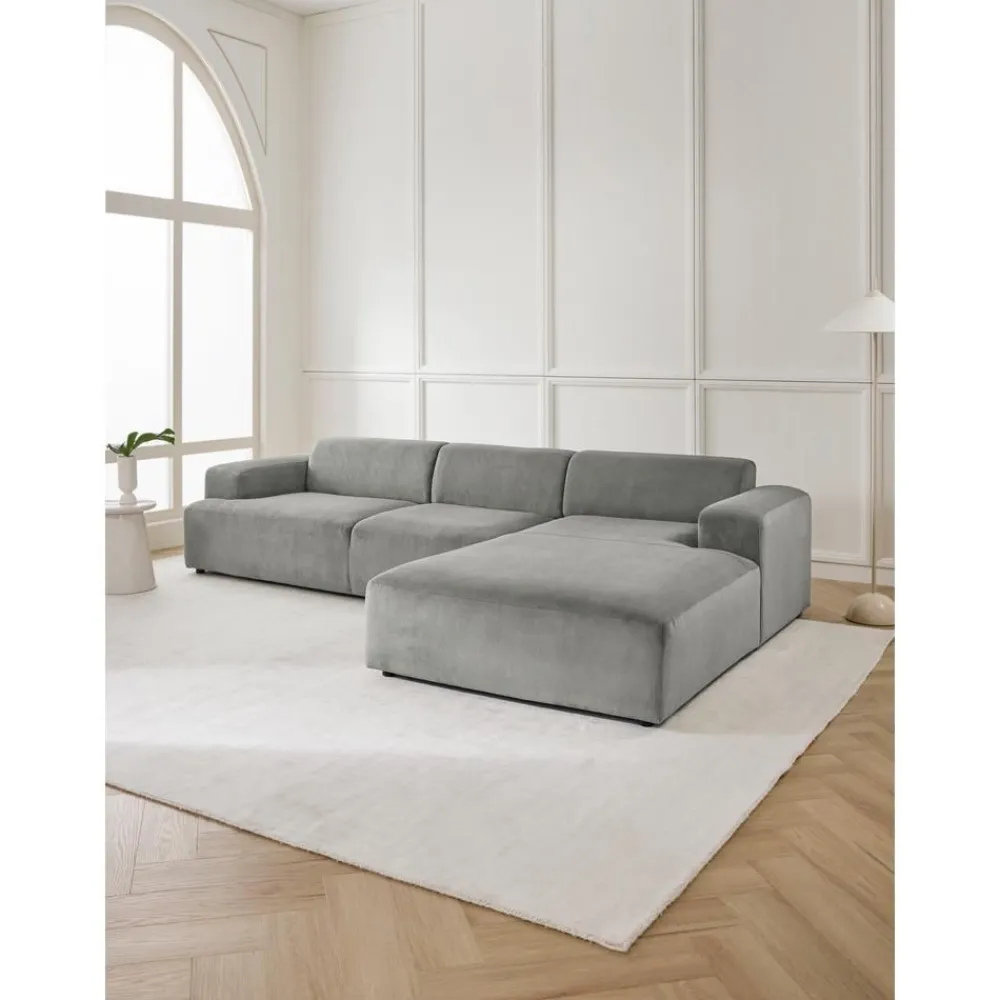 Divano Angolare A 4 Posti In Velluto A Coste Melva*Westwing Collection Outlet