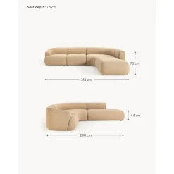 Divano Angolare Componibile 4 Posti In Boucle Sofia*Westwing Collection Best