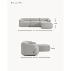 Divano Angolare Componibile 3 Posti Sofia*Westwing Collection Hot