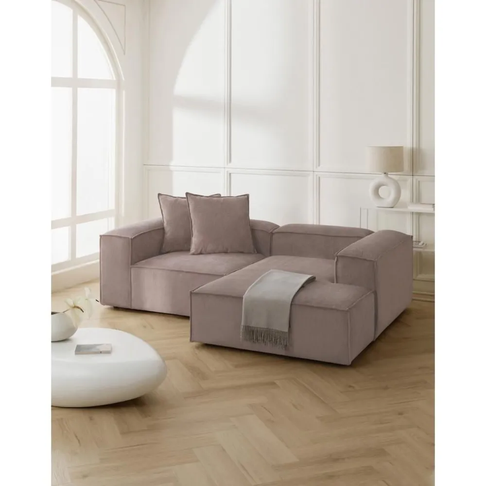 Divano Angolare Componibile In Velluto A Coste Lennon*Westwing Collection Best