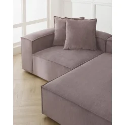 Divano Angolare Componibile In Velluto A Coste Lennon*Westwing Collection Best