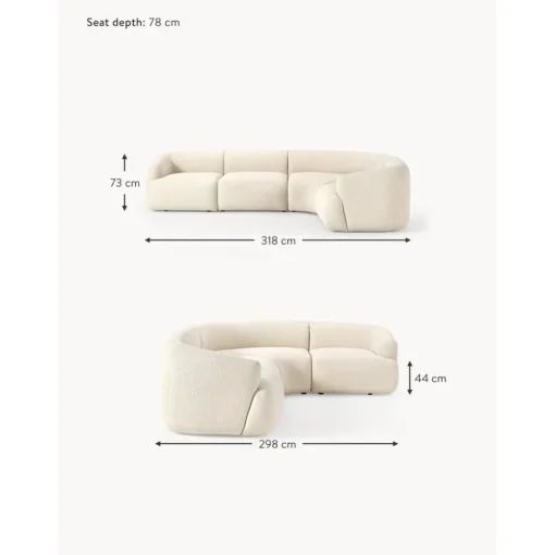 Divano Angolare Componibile 4 Posti In Boucle Sofia*Westwing Collection Sale