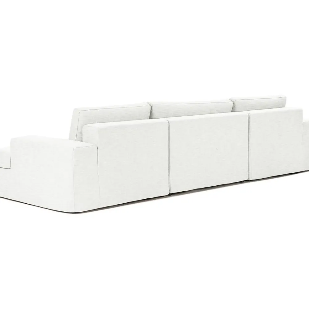 Divano Angolare Componibile 4 Posti Con Rivestimento Sfoderabile Russell*Westwing Collection New