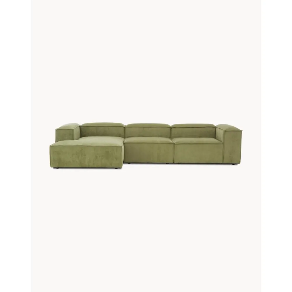 Divano Angolare Componibile In Velluto A Coste Lennon*Westwing Collection Clearance