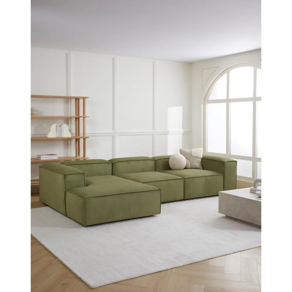 Divano Angolare Componibile In Velluto A Coste Lennon*Westwing Collection Clearance