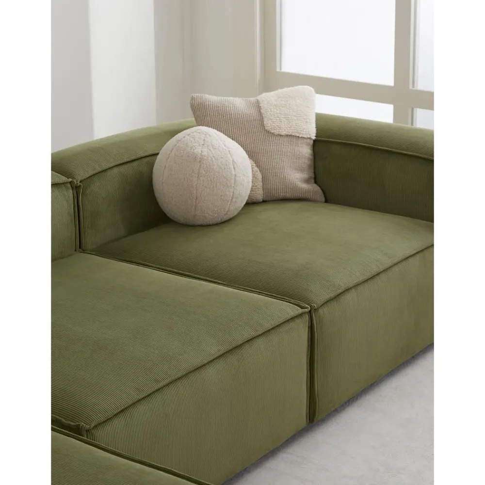 Divano Angolare Componibile In Velluto A Coste Lennon*Westwing Collection Clearance