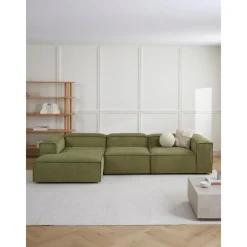 Divano Angolare Componibile In Velluto A Coste Lennon*Westwing Collection Clearance