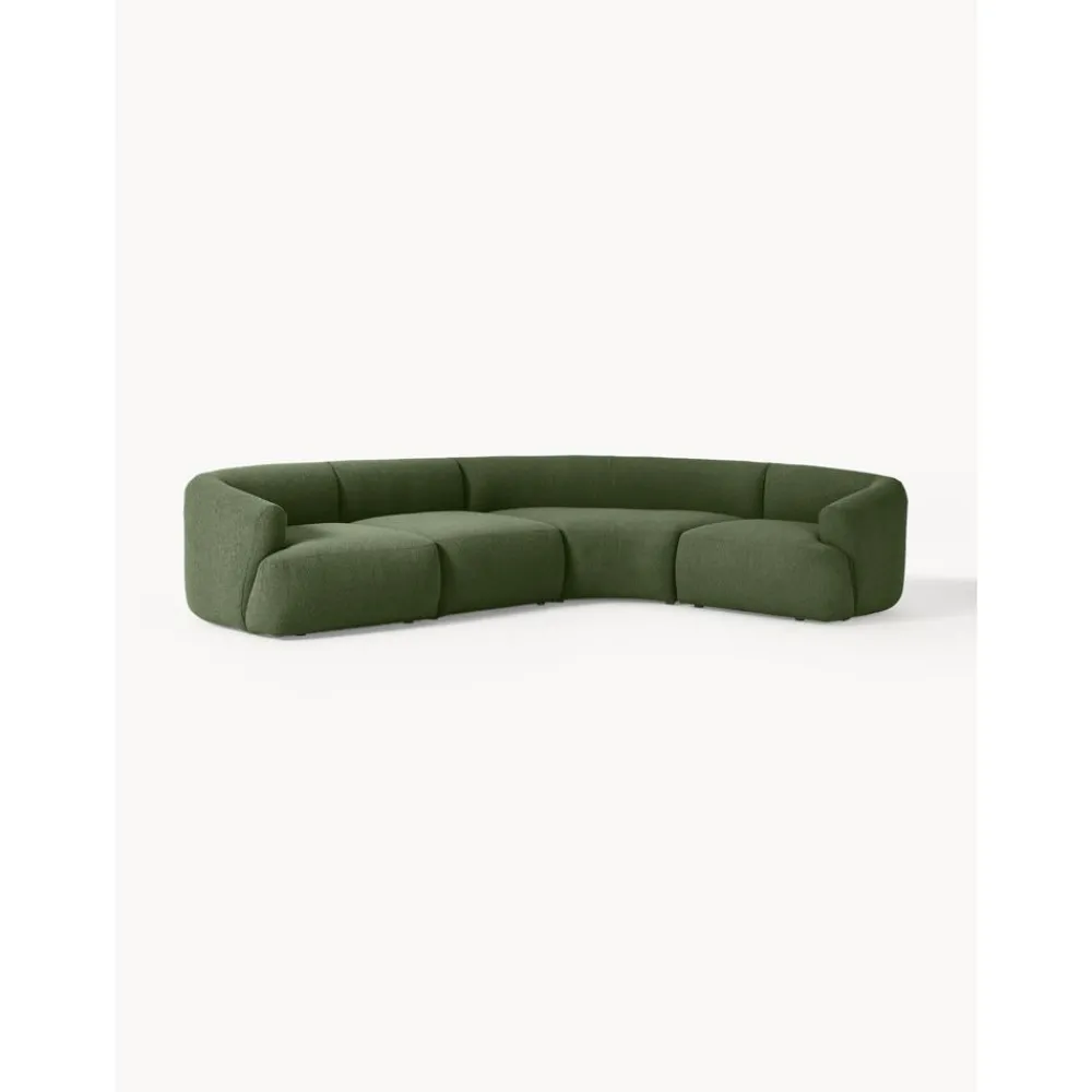 Divano Angolare Componibile 4 Posti In Boucle Sofia*Westwing Collection New