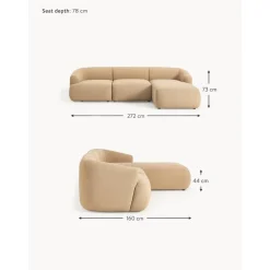 Divano Angolare Componibile 3 Posti In Boucle Sofia*Westwing Collection Sale