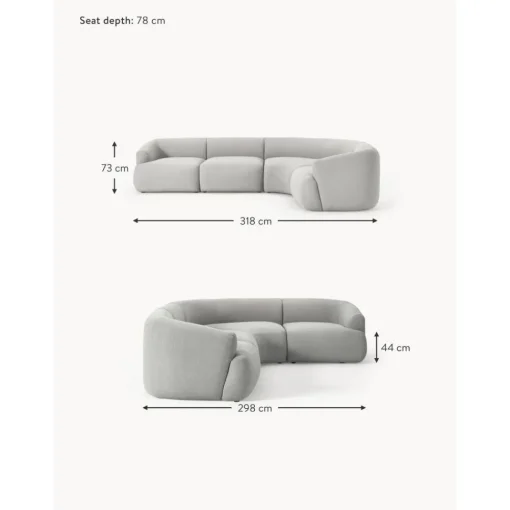 Divano Angolare Componibile 4 Posti In Boucle Sofia*Westwing Collection Outlet