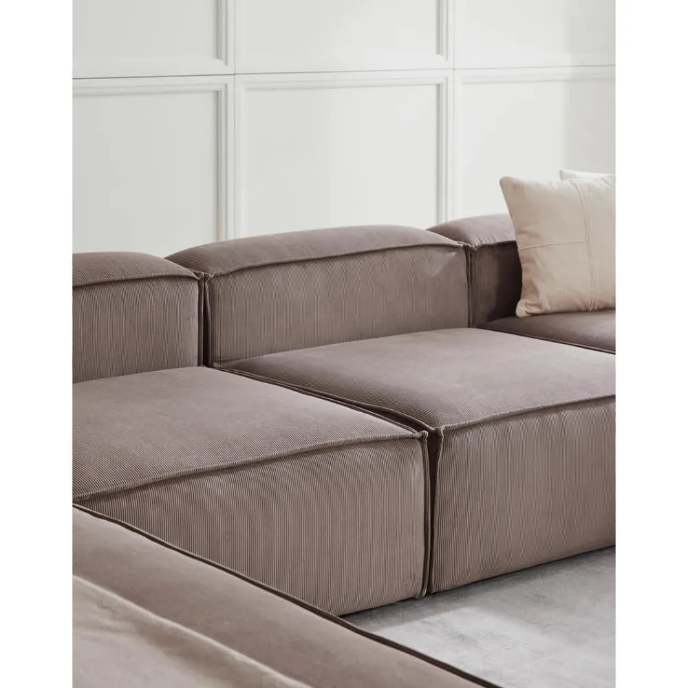 Divano Angolare Componibile In Velluto A Coste Lennon*Westwing Collection Sale