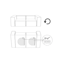 Divano Angolare Componibile Lennon*Westwing Collection Discount