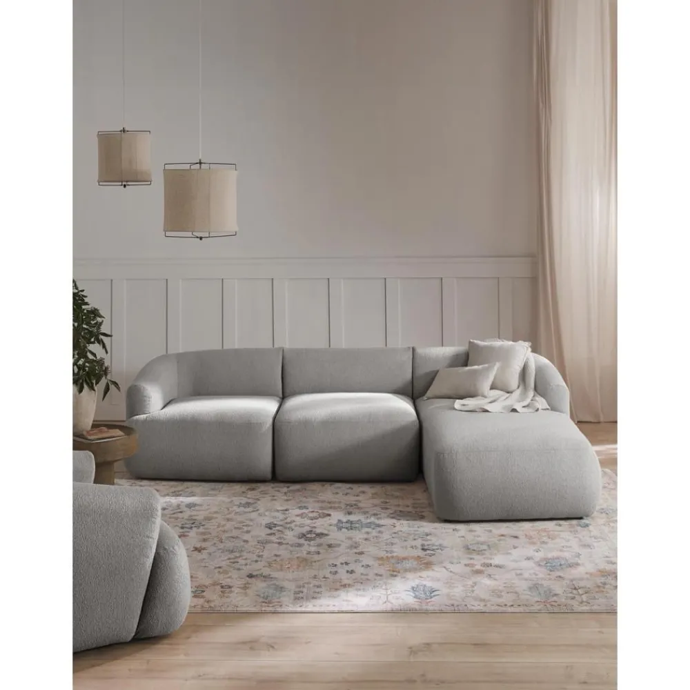 Divano Angolare Componibile 3 Posti In Boucle Sofia*Westwing Collection Fashion