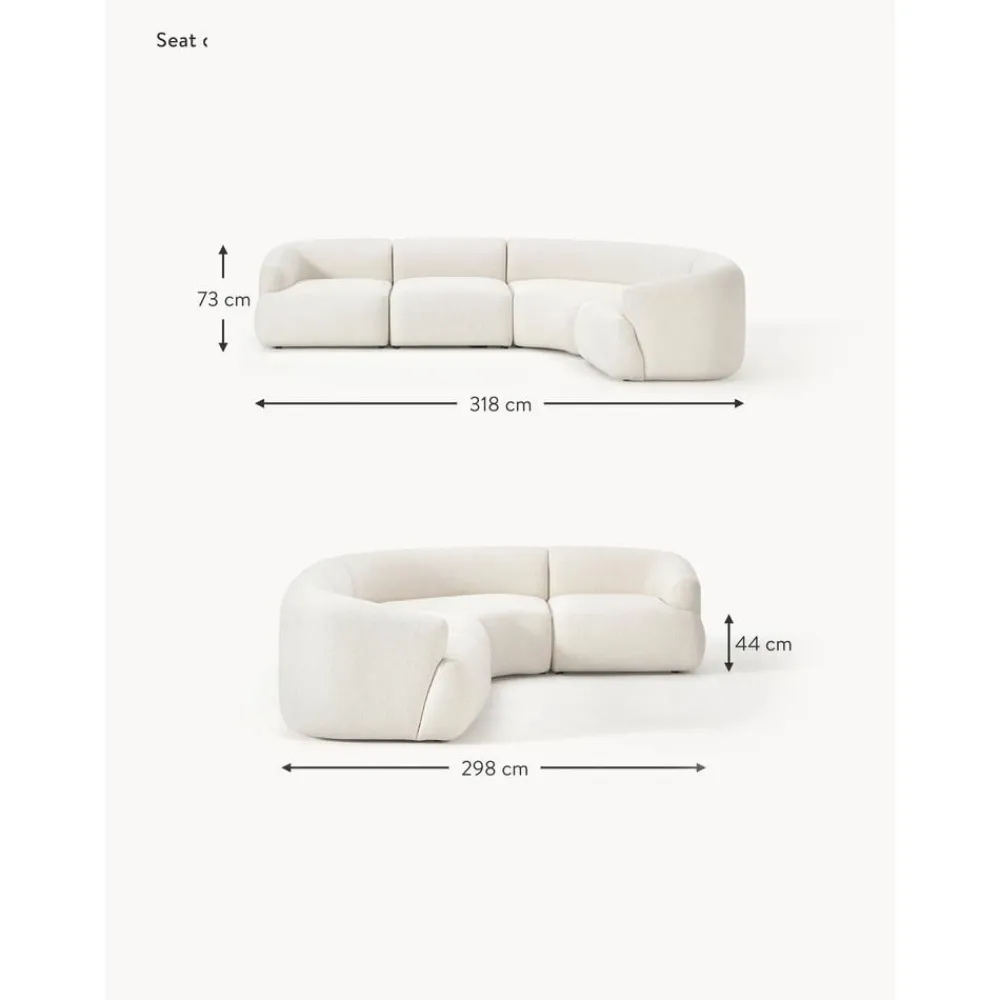 Divano Angolare Componibile 4 Posti Sofia*Westwing Collection New