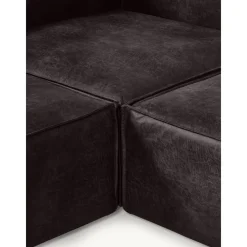 Divano Angolare Componibile Xl In Pelle Riciclata Lennon*Westwing Collection Discount