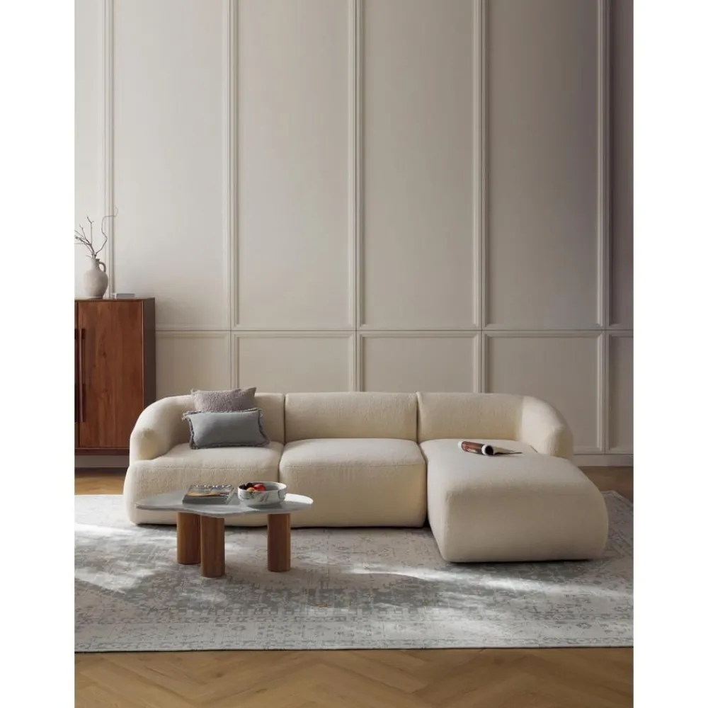 Divano Angolare Componibile 3 Posti In Teddy Sofia*Westwing Collection Fashion