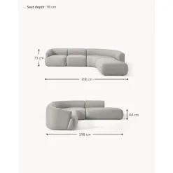 Divano Angolare Componibile 4 Posti Sofia*Westwing Collection New