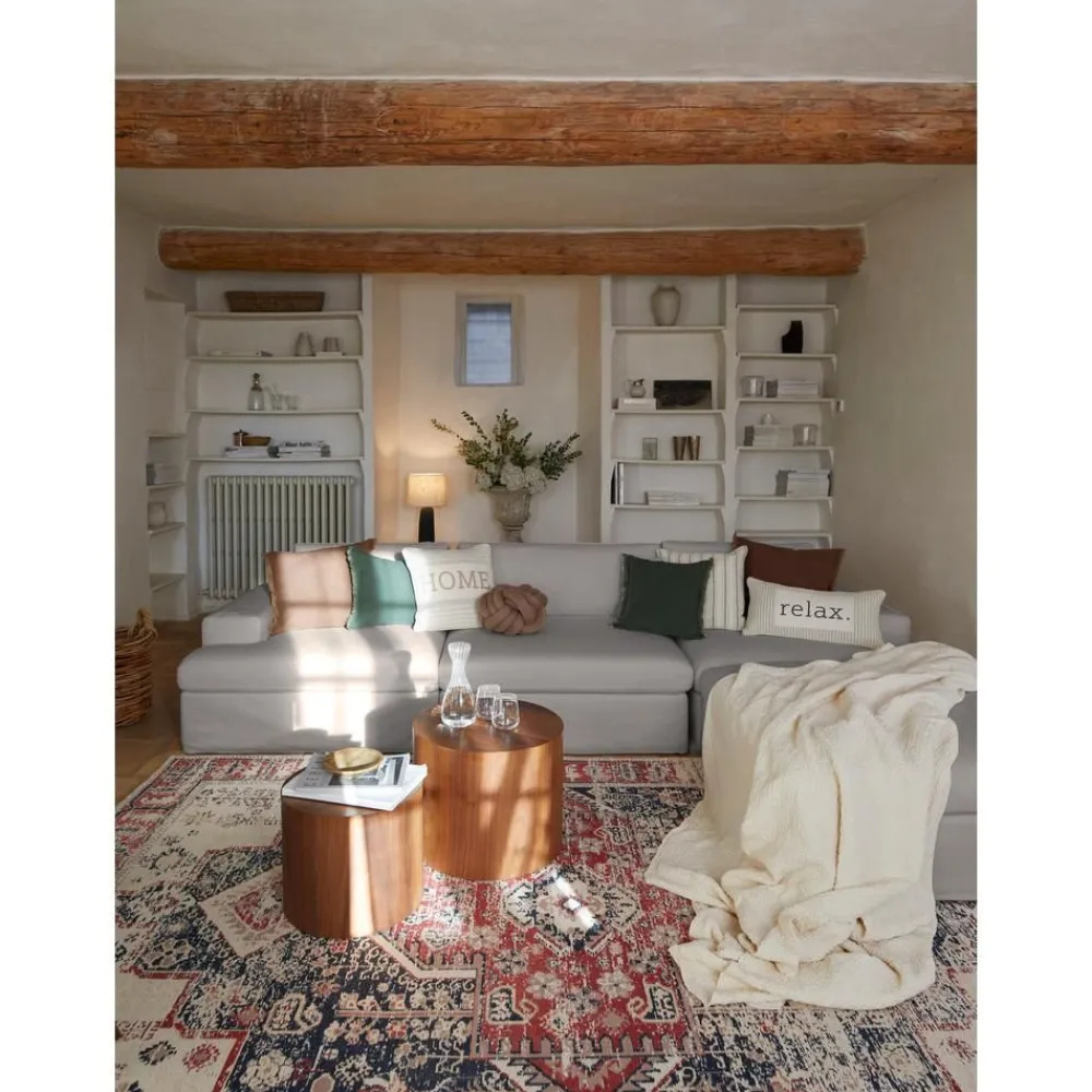 Divano Angolare Componibile 4 Posti Con Rivestimento Sfoderabile Russell*Westwing Collection Fashion