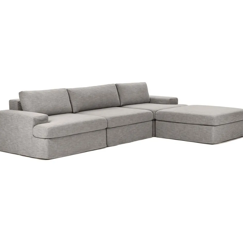 Divano Angolare Componibile 4 Posti Con Rivestimento Sfoderabile Russell*Westwing Collection Fashion