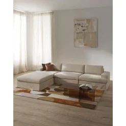 Divano Angolare Componibile 4 Posti Con Rivestimento Sfoderabile Russell*Westwing Collection Discount