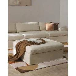 Divano Angolare Componibile 4 Posti Con Rivestimento Sfoderabile Russell*Westwing Collection Discount