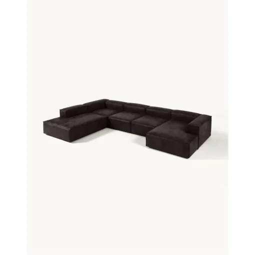Divano Angolare Componibile In Pelle Riciclata Lennon*Westwing Collection Fashion