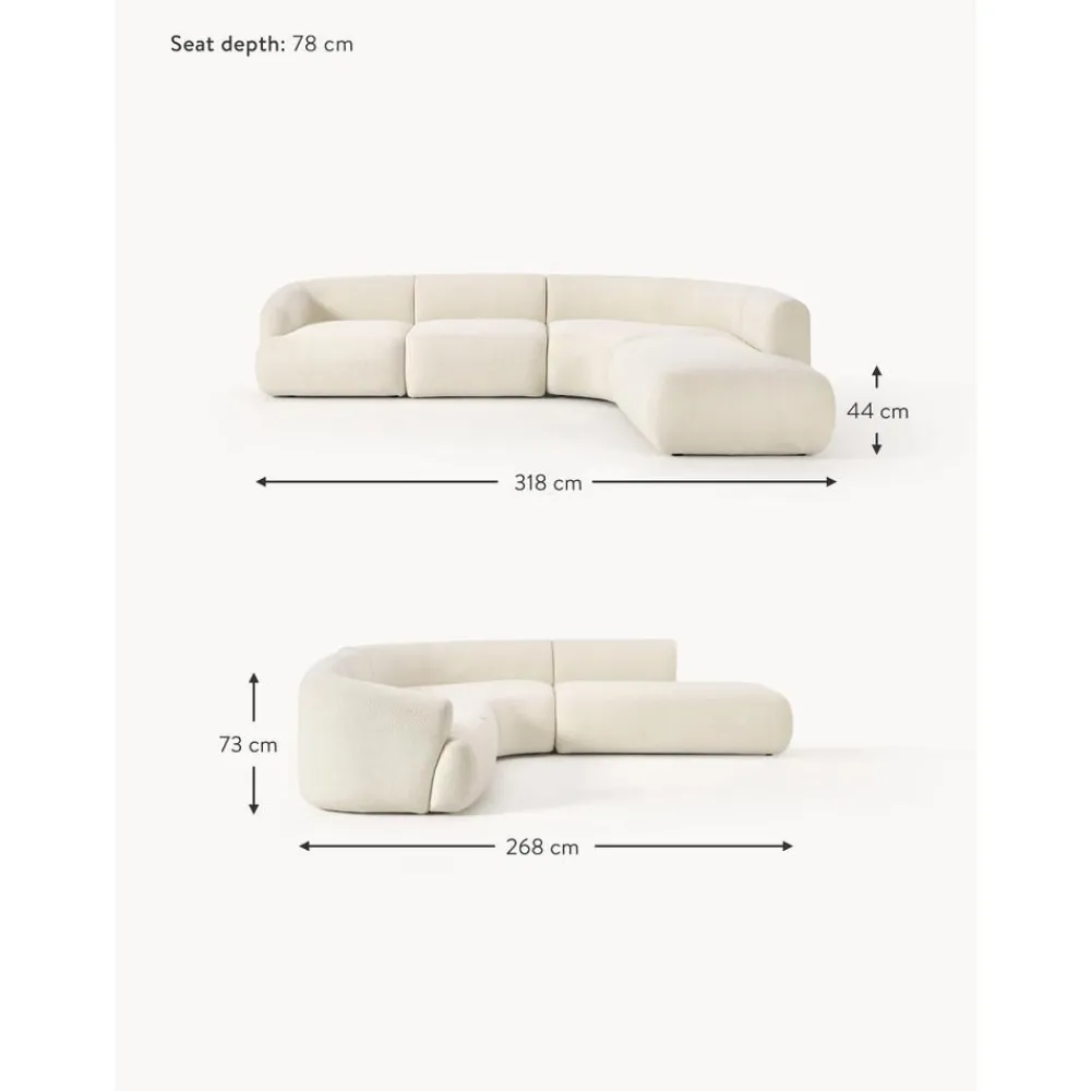 Divano Angolare Componibile 4 Posti In Teddy Sofia*Westwing Collection Online