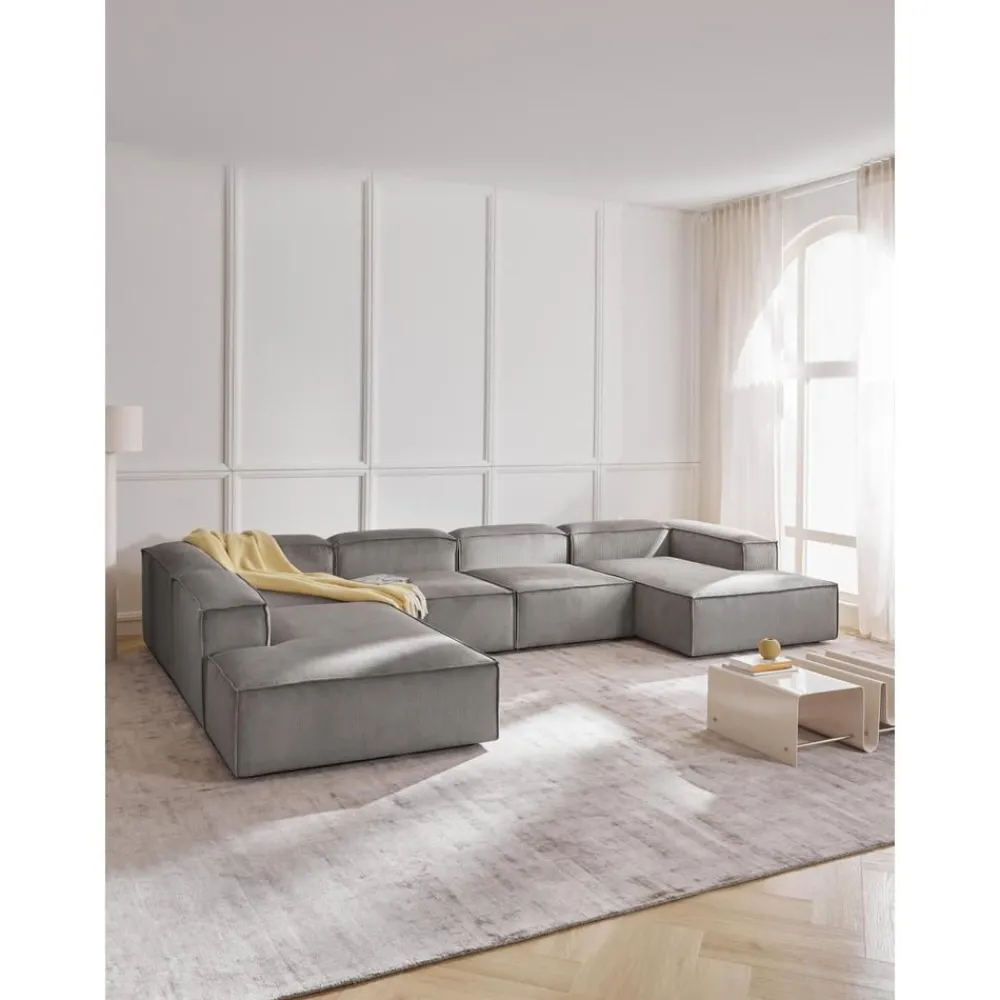 Divano Angolare Componibile In Velluto A Coste Lennon*Westwing Collection Sale