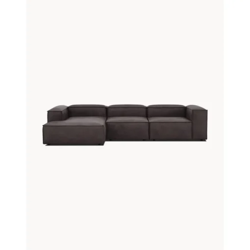 Divano Angolare Componibile In Pelle Riciclata Lennon*Westwing Collection Fashion