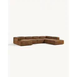 Divano Angolare Componibile In Pelle Riciclata Lennon*Westwing Collection Discount