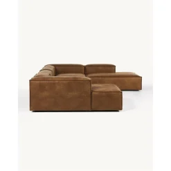 Divano Angolare Componibile In Pelle Riciclata Lennon*Westwing Collection Discount