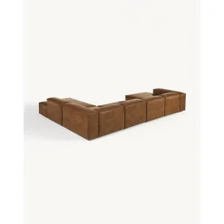 Divano Angolare Componibile In Pelle Riciclata Lennon*Westwing Collection Discount