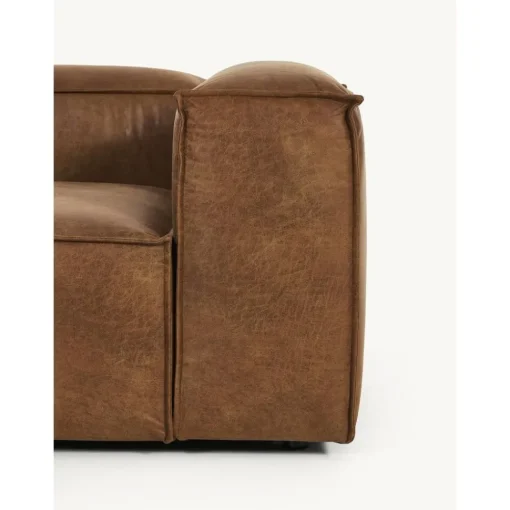 Divano Angolare Componibile In Pelle Riciclata Lennon*Westwing Collection Discount