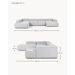 Divano Angolare Componibile Lennon*Westwing Collection Outlet