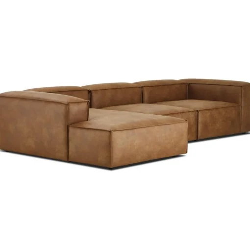 Divano Angolare Componibile In Pelle Riciclata Lennon*Westwing Collection Outlet