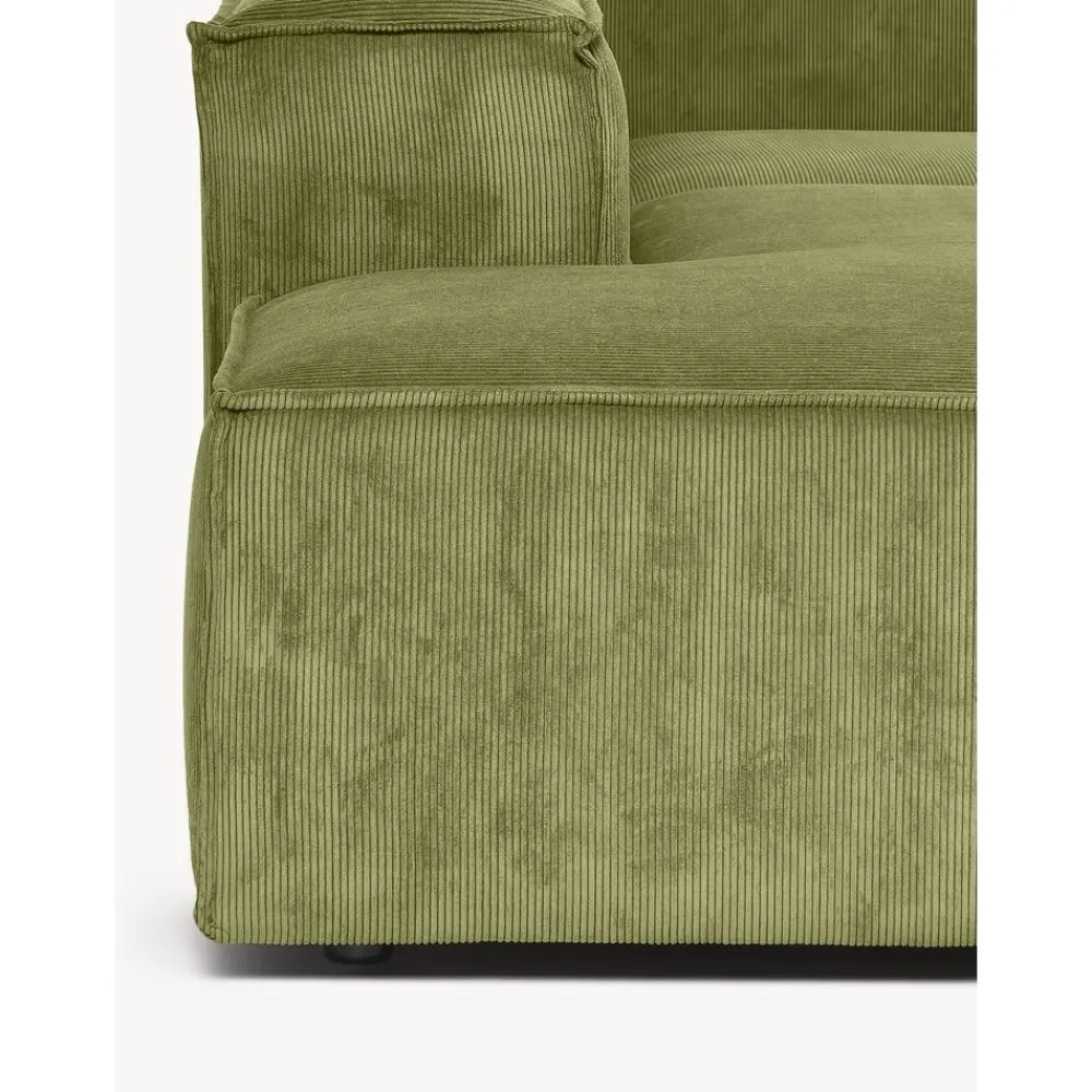 Divano Angolare Componibile In Velluto A Coste Lennon*Westwing Collection Clearance