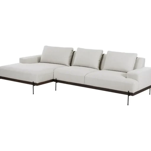 Divano Angolare Con Piedini In Metallo Brooks*Westwing Collection Outlet