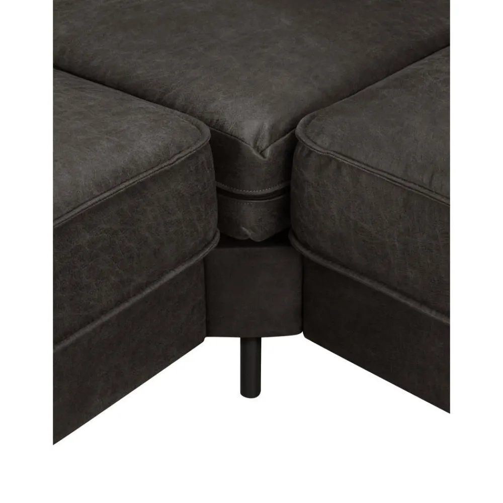 Divano Angolare In Pelle Riciclata Hunter*Westwing Collection New