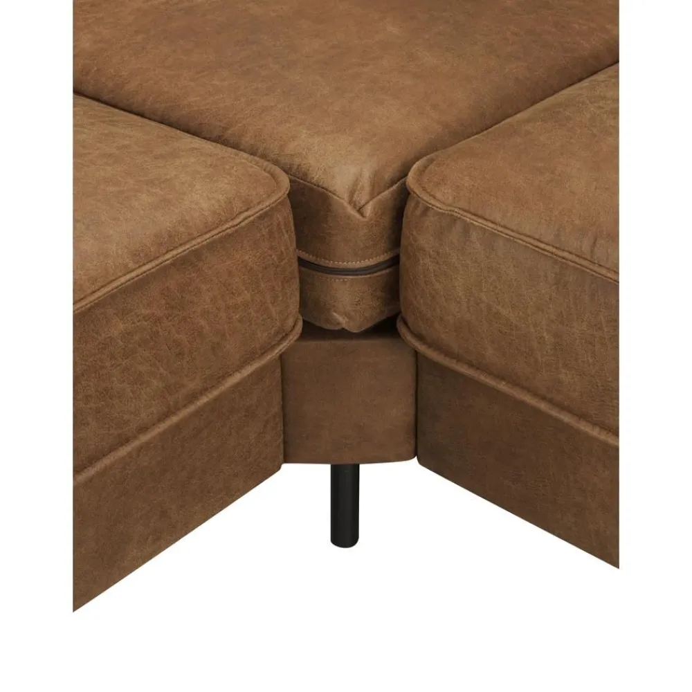 Divano Angolare In Pelle Riciclata Hunter*Westwing Collection Clearance