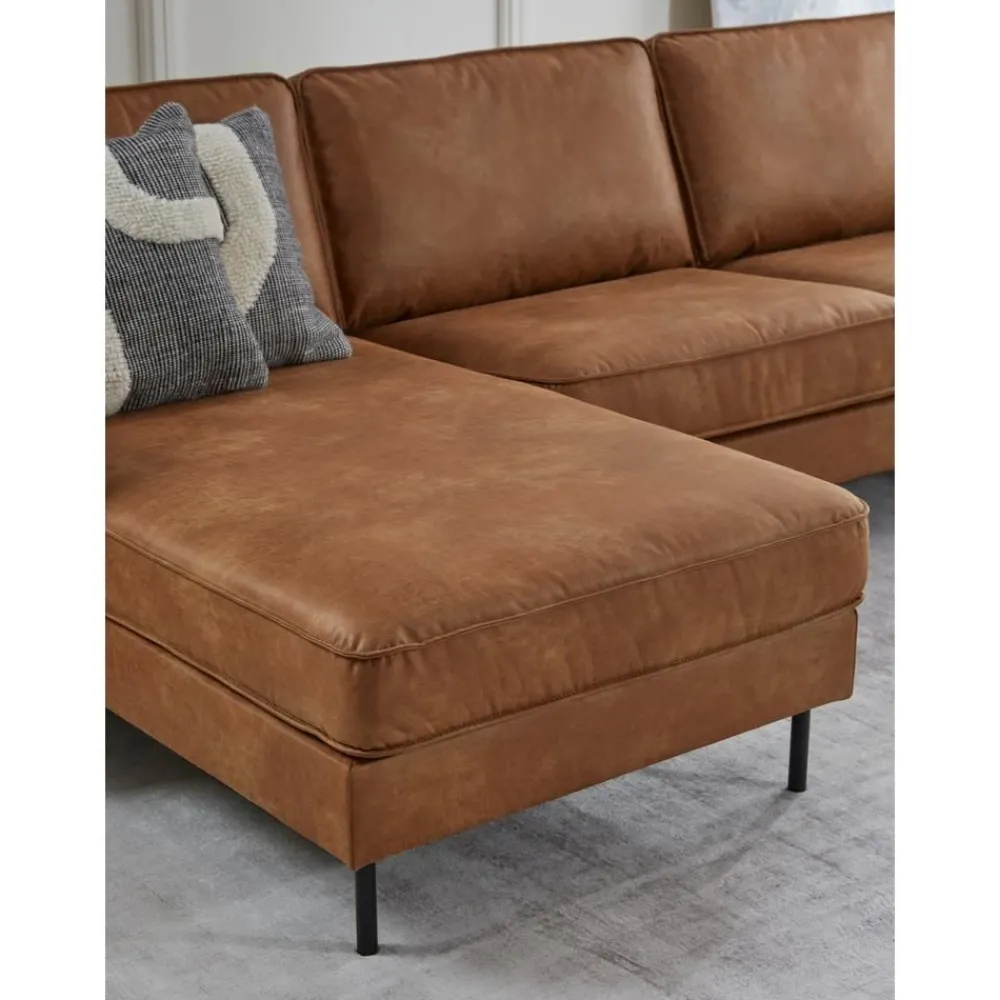 Divano Angolare In Pelle Riciclata Hunter*Westwing Collection Fashion