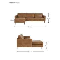 Divano Angolare In Pelle Riciclata Hunter*Westwing Collection Fashion