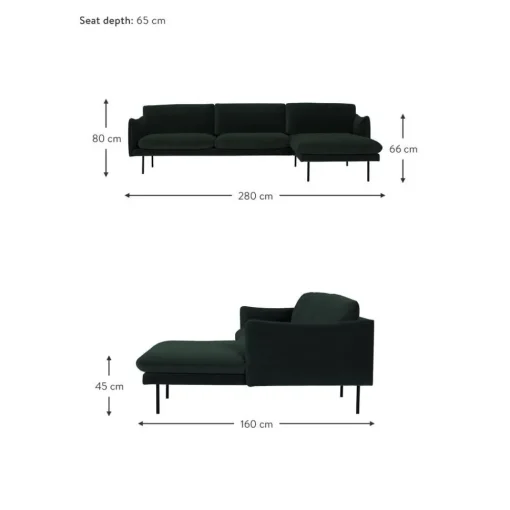 Divano Angolare In Velluto Moby*Westwing Collection Online