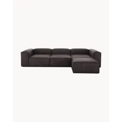 Divano Componibile 4 Posti In Pelle Riciclata Con Poggiapiedi Lennon*Westwing Collection Hot