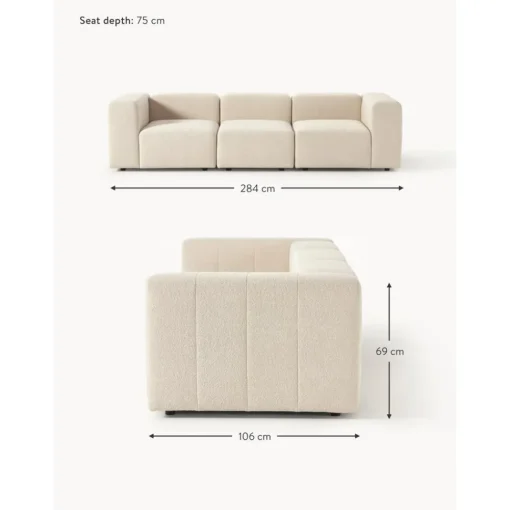 Divano Componibile 4 Posti In Boucle Lena*Westwing Collection Clearance