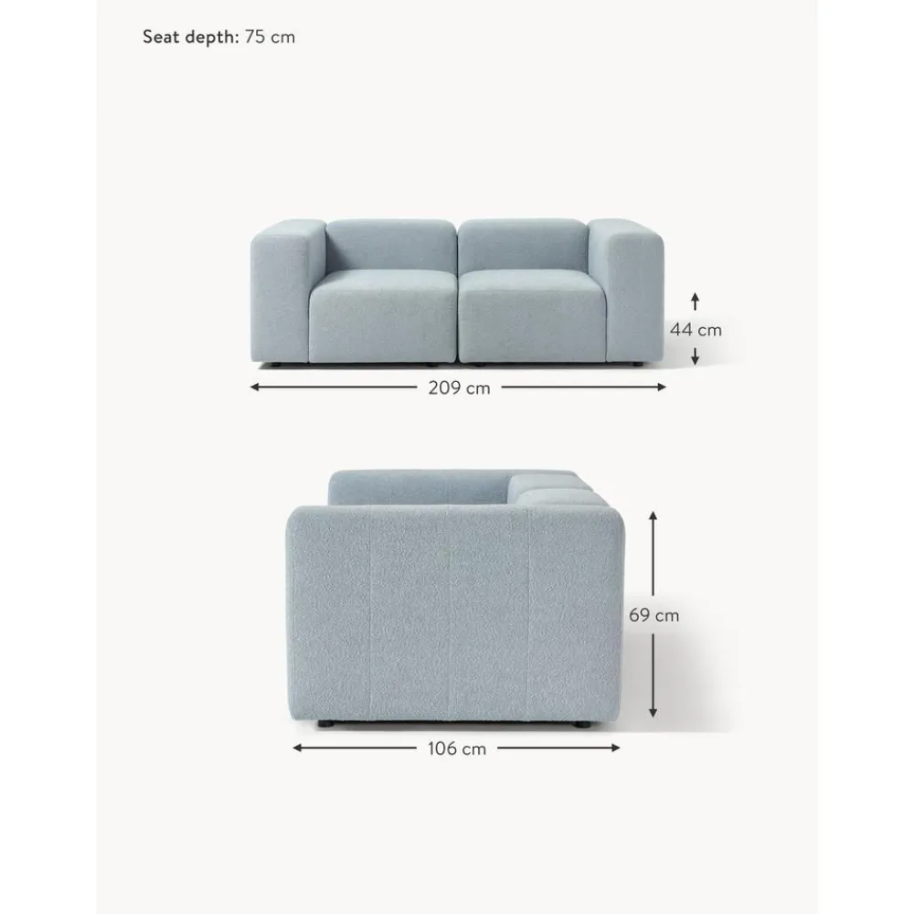 Divano Componibile 3 Posti In Boucle Lena*Westwing Collection Sale